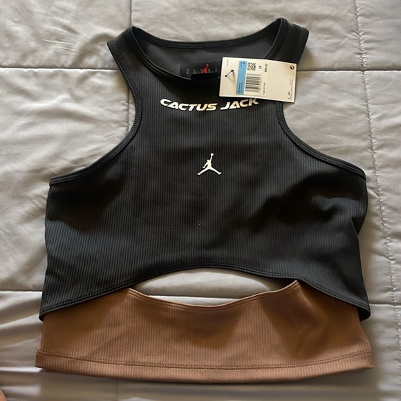 Travis Scott Cactus Jack x Jordan Women Tank Dark Smoke Grey, size Med Rare - Picture 4 of 8